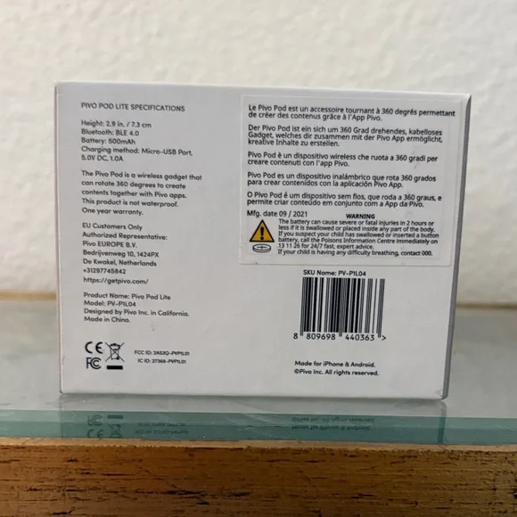 Unopened Pivo Pod Lite 360 Rotation in White - Picture 6 of 6